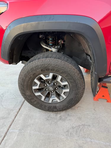 Customer photo review of KSP Forged Aluminum Front Upper Control Arms For 2004-2023 Toyota Tacoma 2"-4" Lifted One-piece Aftermarket Suspension Lift Kits