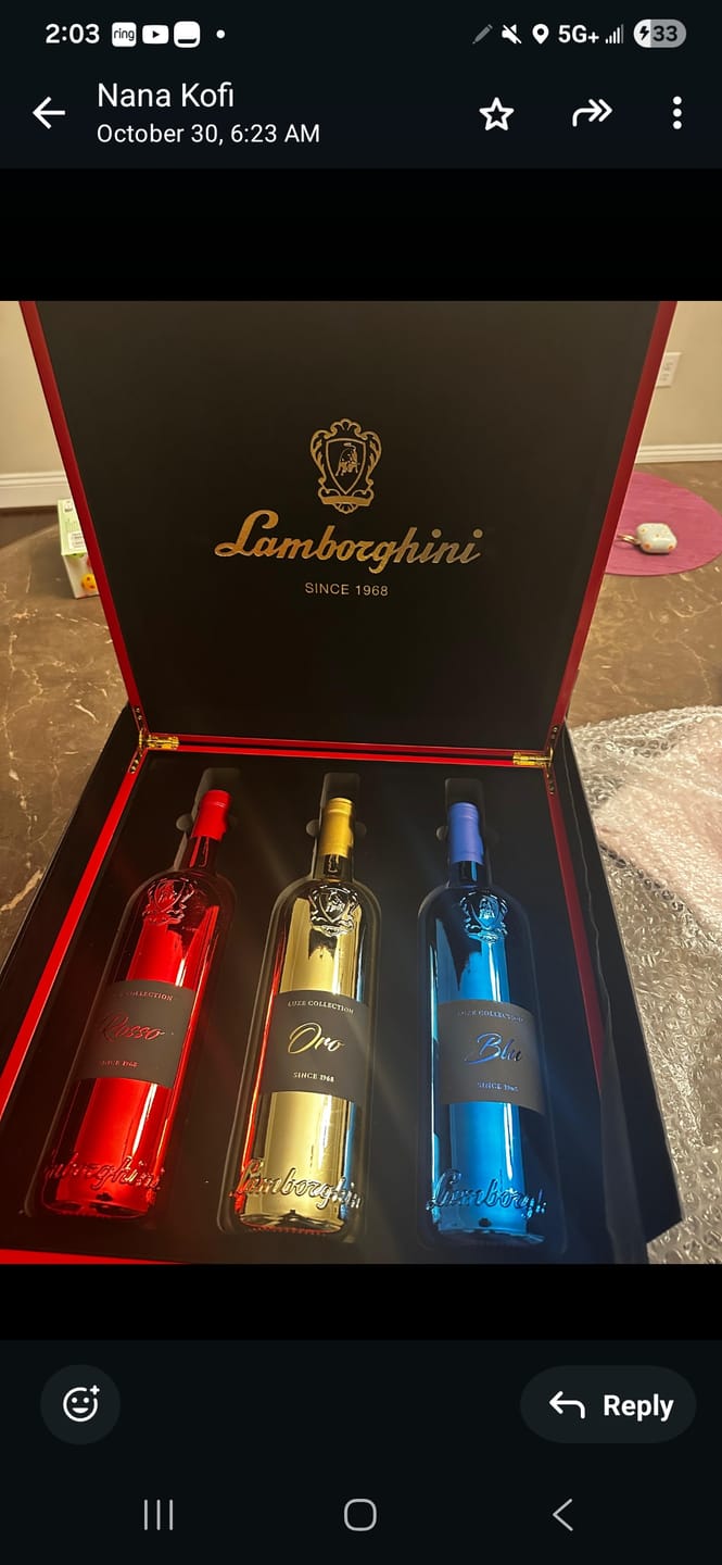 Customer photo review of Lamborghini LUXE Red Collection with Gift Set