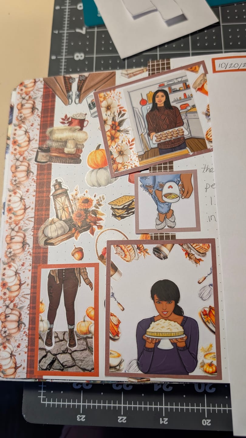 Customer photo review of Cozy Fall Pre-cut PET + Washi Box