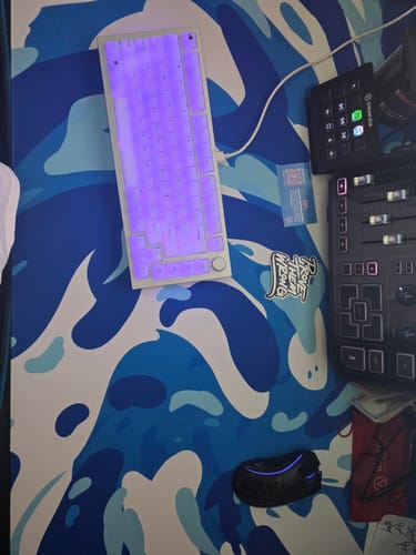 Customer photo review of Aqua Swirl Mousepad