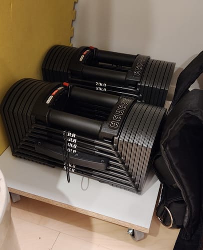 Customer photo review of Haltères Ajustables LionBlock 90lb (Ensemble de 2)