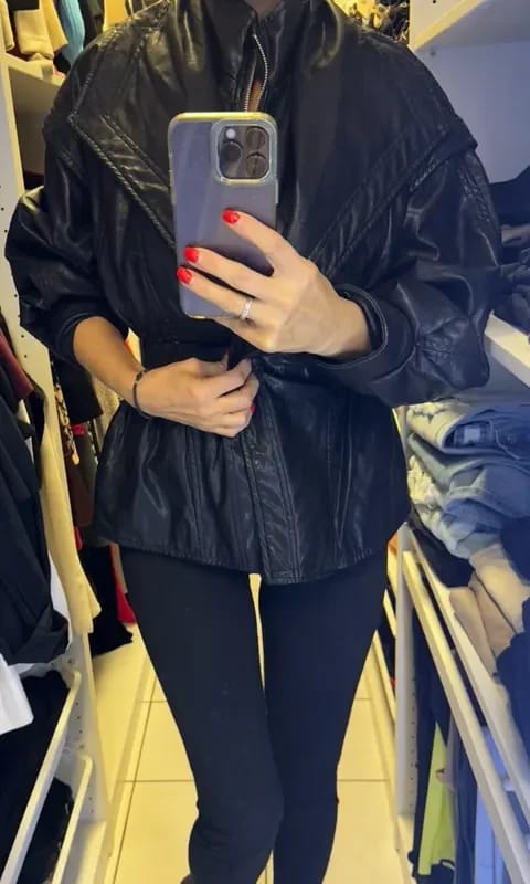 Customer photo review of Stephanie Leather Jacket