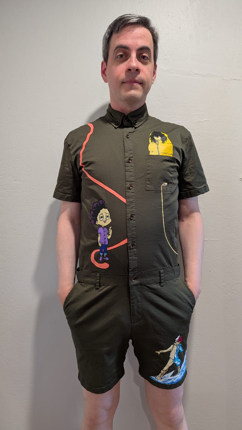 Customer photo review of Olive Men's Romper