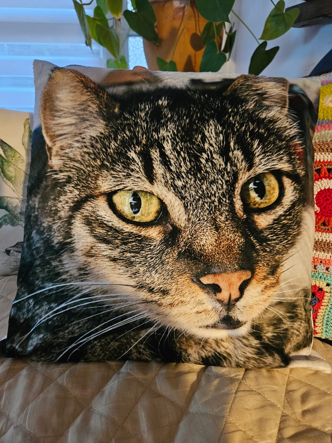 Customer photo review of Avec photo - Coussin personnalisé