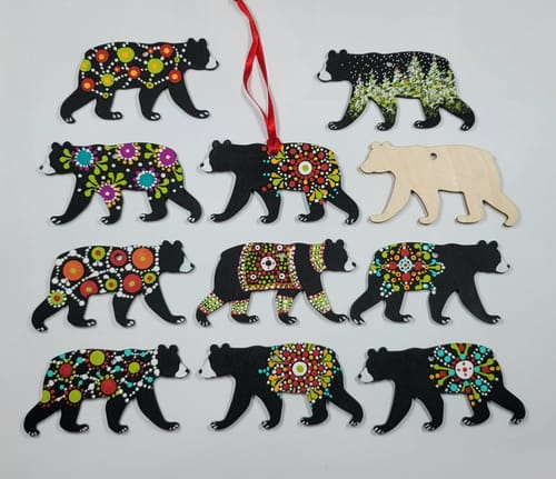 Customer photo review of Unfinished Wood Black Bear Shape - Animal - Craft - up to 46" DIY
