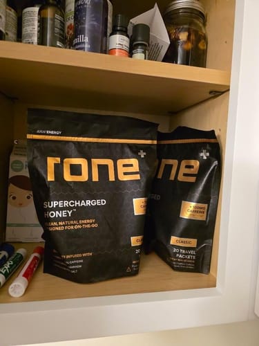 Customer photo review of 100mg Caffeine - Classic - SuperCharged Honey (20-Pack)