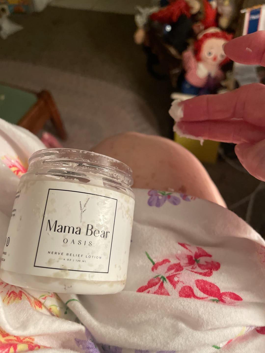 Customer photo review of 3 Pack - Mama Bear Nerve Relief Lotion -