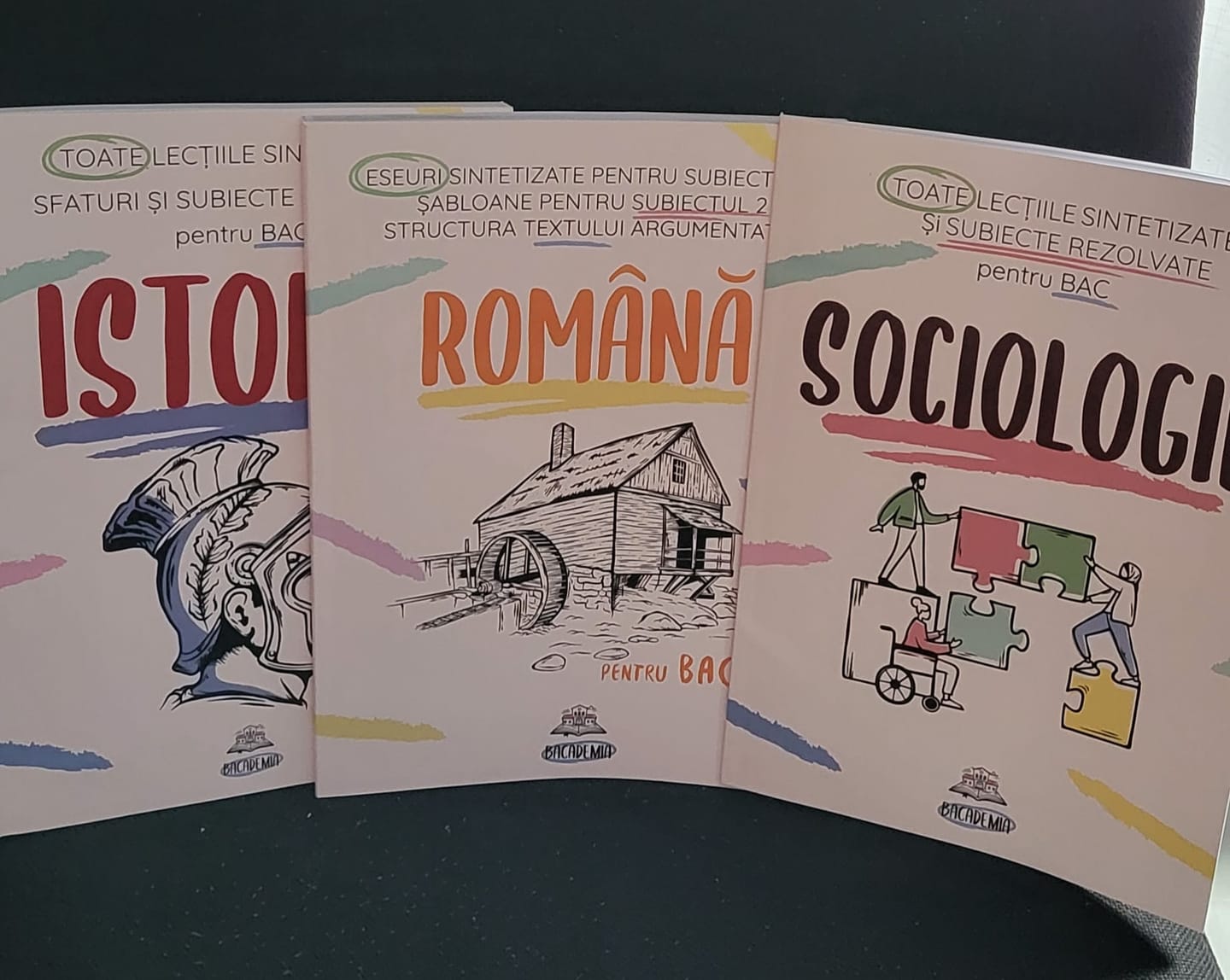 Customer photo review of Pachet Bacalaureat (Română + Istorie + Sociologie) Bacademia