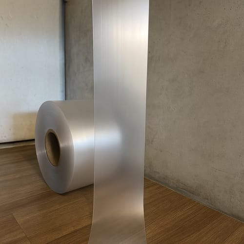 Customer photo review of Frosted Obscure PVC Strip Cut to Size – Privacy Screen, Light Diffusing, UV-Resistant 200mm, 300mm Widths, 50m Roll Ideal for Commercial & Food Use