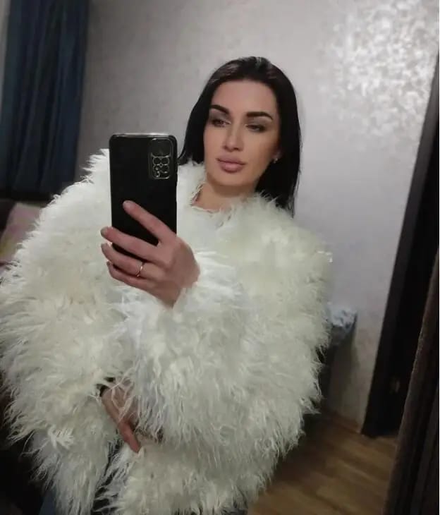 Customer photo review of Reese Short Faux Fur Coat