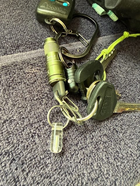 Customer photo review of The Knurled Edition Glow Fob