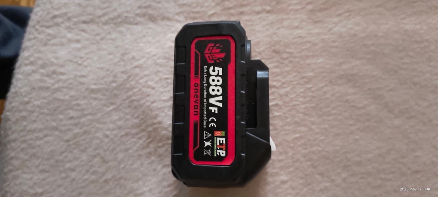 Customer photo review of ONEVAN 18-21V 588VF Rechargeable Lithium-Ion Battery 22900mAh