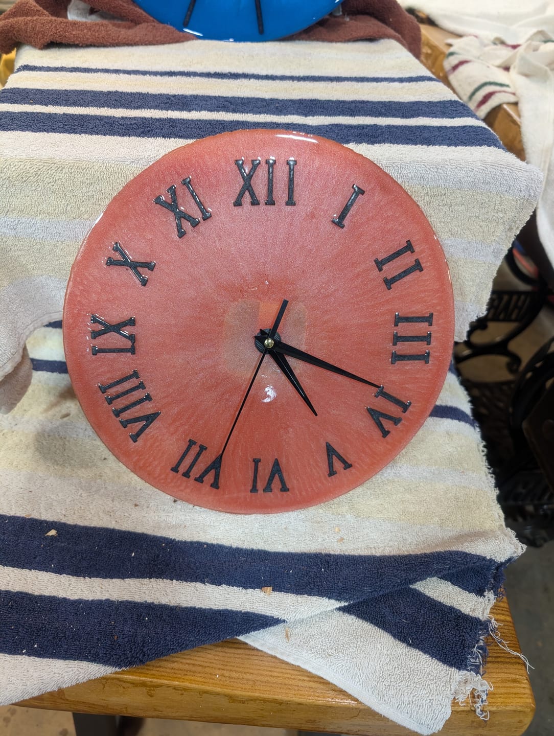 Customer photo review of 12x1" Deep Clock Silicone Mold For Epoxy Resin - 12" Clock Mold Style 1