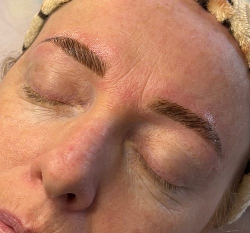 Customer photo review of Cysteamine Brow & Lash Lamination Kit - 1,2 & 3 Steps - 3 x 15ml Tubes