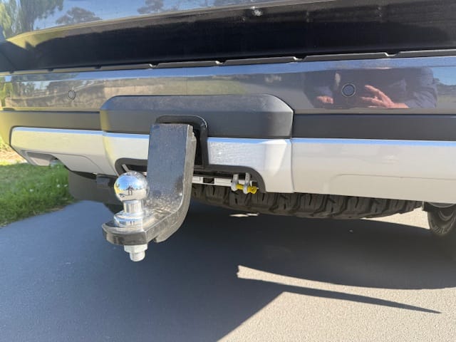 Customer photo review of Tow Bar Cover Cut Out Service for 300 Series LandCruisers