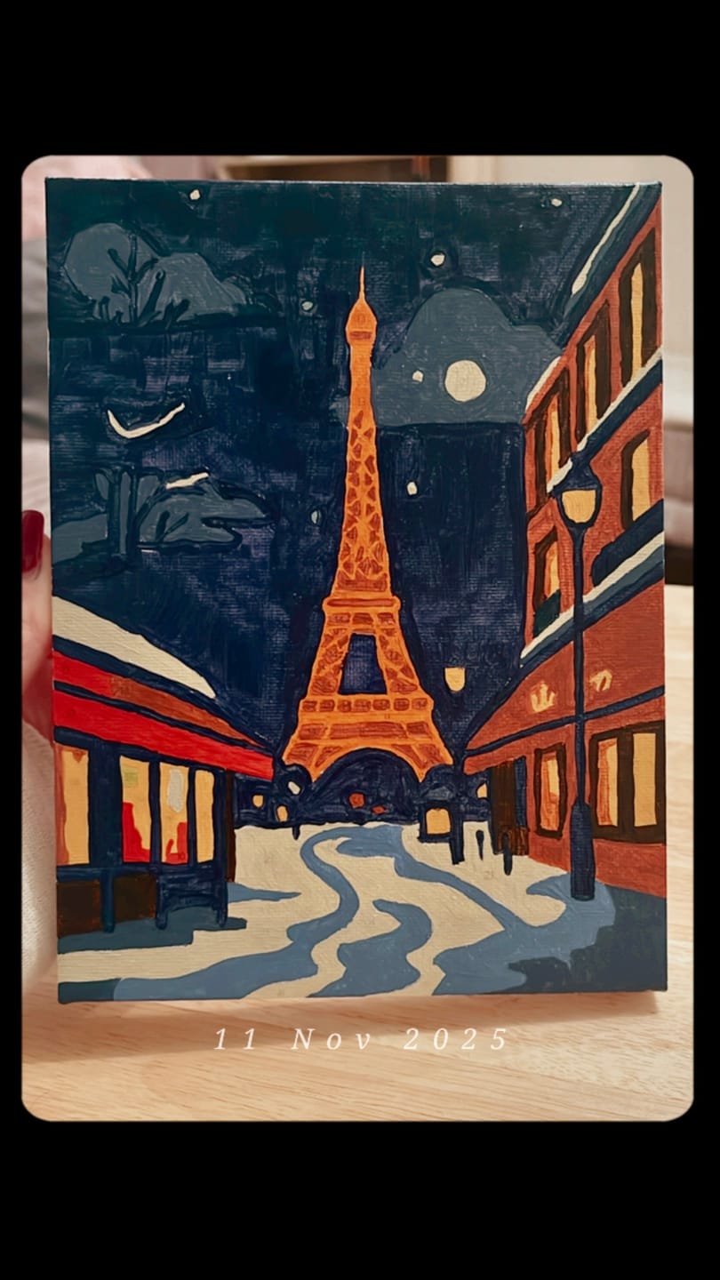 Customer photo review of 6 Mini Paintings - Christmas Eve Set