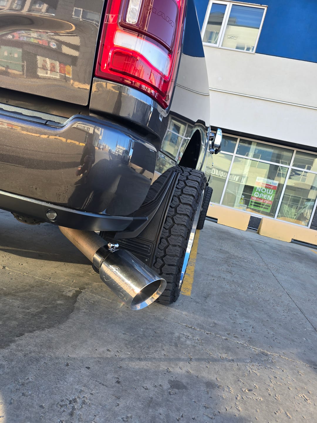 Customer photo review of Universal 4 to 6" Dirty Stainless Exhaust Tip (DDC-EXH-A055)