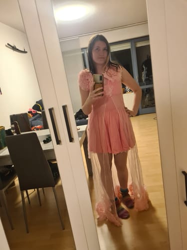 Customer photo review of Wicked Glinda ROSA Kleid Damen Kostüm
