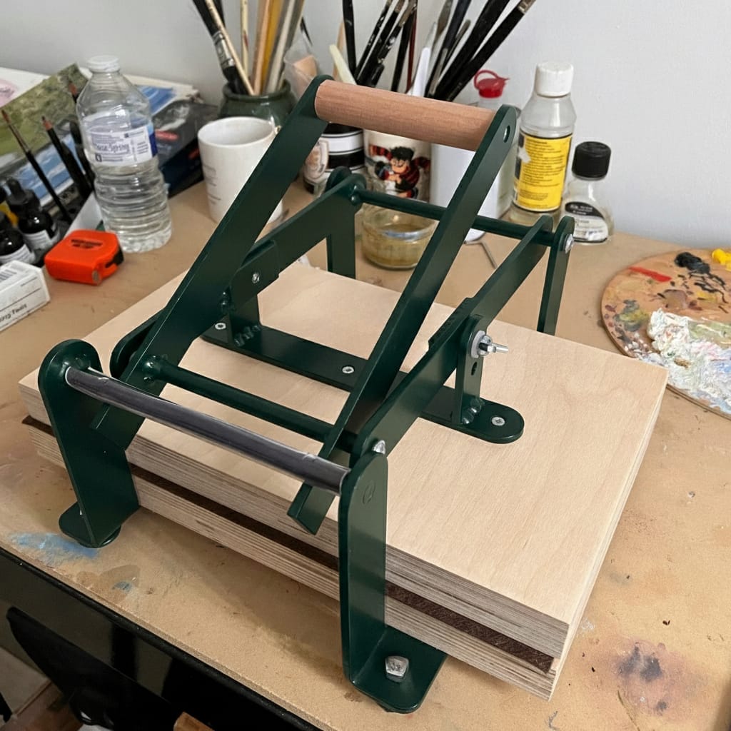 Customer photo review of Artisan Printmaking Hand Lever Press™