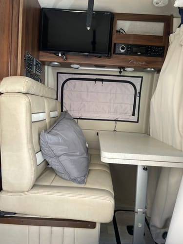 Customer photo review of Promaster Travato - Dinette Zipper Shade Series
