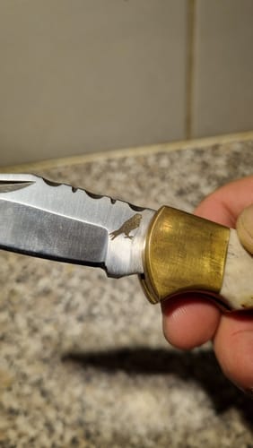Customer photo review of Navaja de Acero Inoxidable 17,5cm “Ciervo“