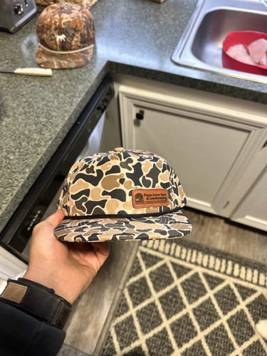 Customer photo review of Custom Leather Patch 5-Panel Rope Hat - Blank Rope Hats