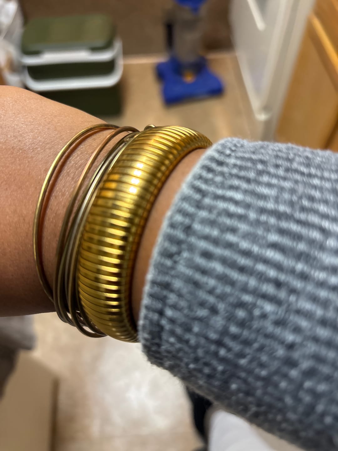 Customer photo review of Ibiza Chunky Bangle (Bundle)