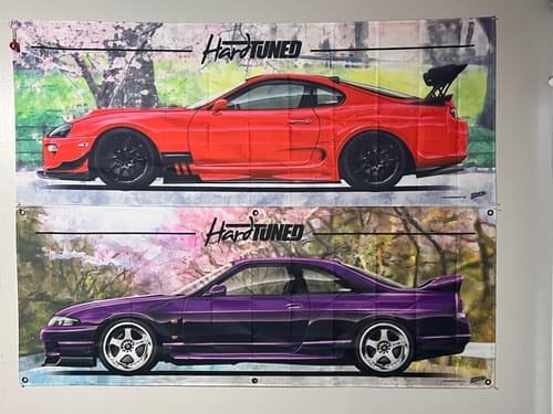 Customer photo review of Nissan Skyline R33 GTR Garage Flag