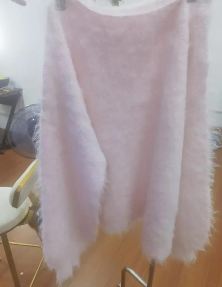 Customer photo review of Meryl Off-Shoulder Mohair Sweater