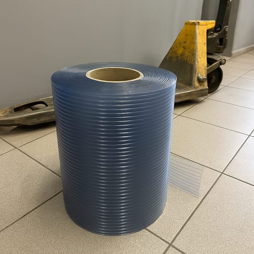Customer photo review of Ribbed PVC Strip Cut to Size – Reinforced, Durable, UV-Resistant for High-Traffic Areas – 200mm, 300mm, 400mm Widths, 50m Roll