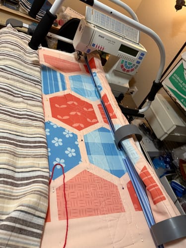 Customer photo review of Cutie Breeze Tabletop Quilting Frame