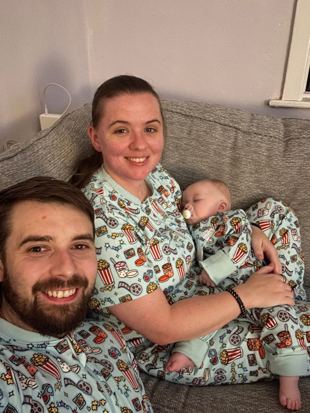 Customer photo review of Movie Night Teething Bib