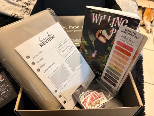 Customer photo review of good girl book club subscription