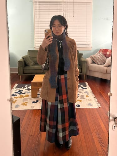 Customer photo review of FRIDA PANTS |  MOSAIC CHEX
