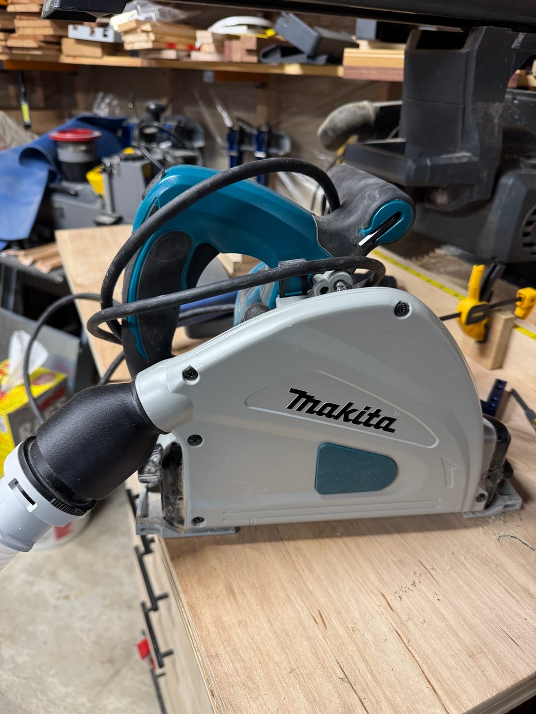 Customer photo review of 2.25" Hose Adaptor for Makita Track Saw
