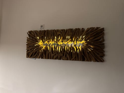 Customer photo review of LED Treibholz Wandlampe LUMINA