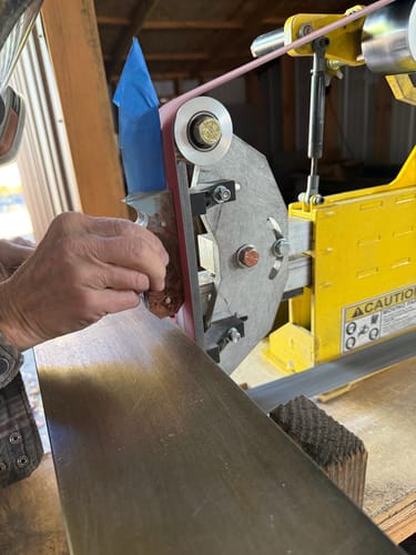Customer photo review of 2 X 72 Inch EdgeCore Ceramic Grinding Belts