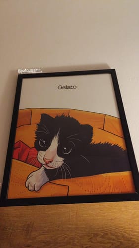 Customer photo review of Πορτραίτο Κατοικίδιου - Πόστερ με κάδρο