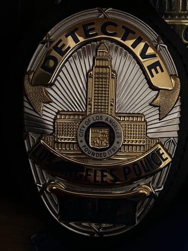 Customer photo review of LAPD Police Officer Los Angeles Police Badge Premium Enamel Exact Replica