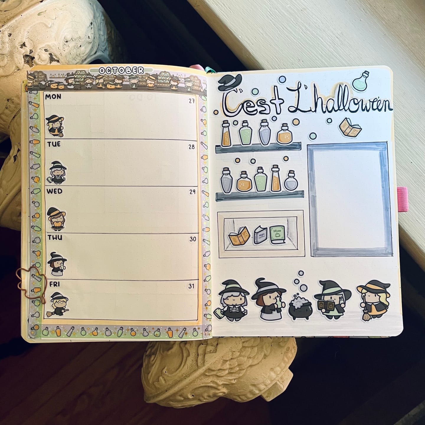 Customer photo review of Witches and Potions Washi Tapes (Set of 2)