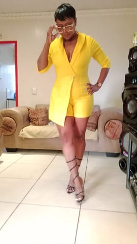 Natasha M. review of Blazer Romper image 1 out of 1