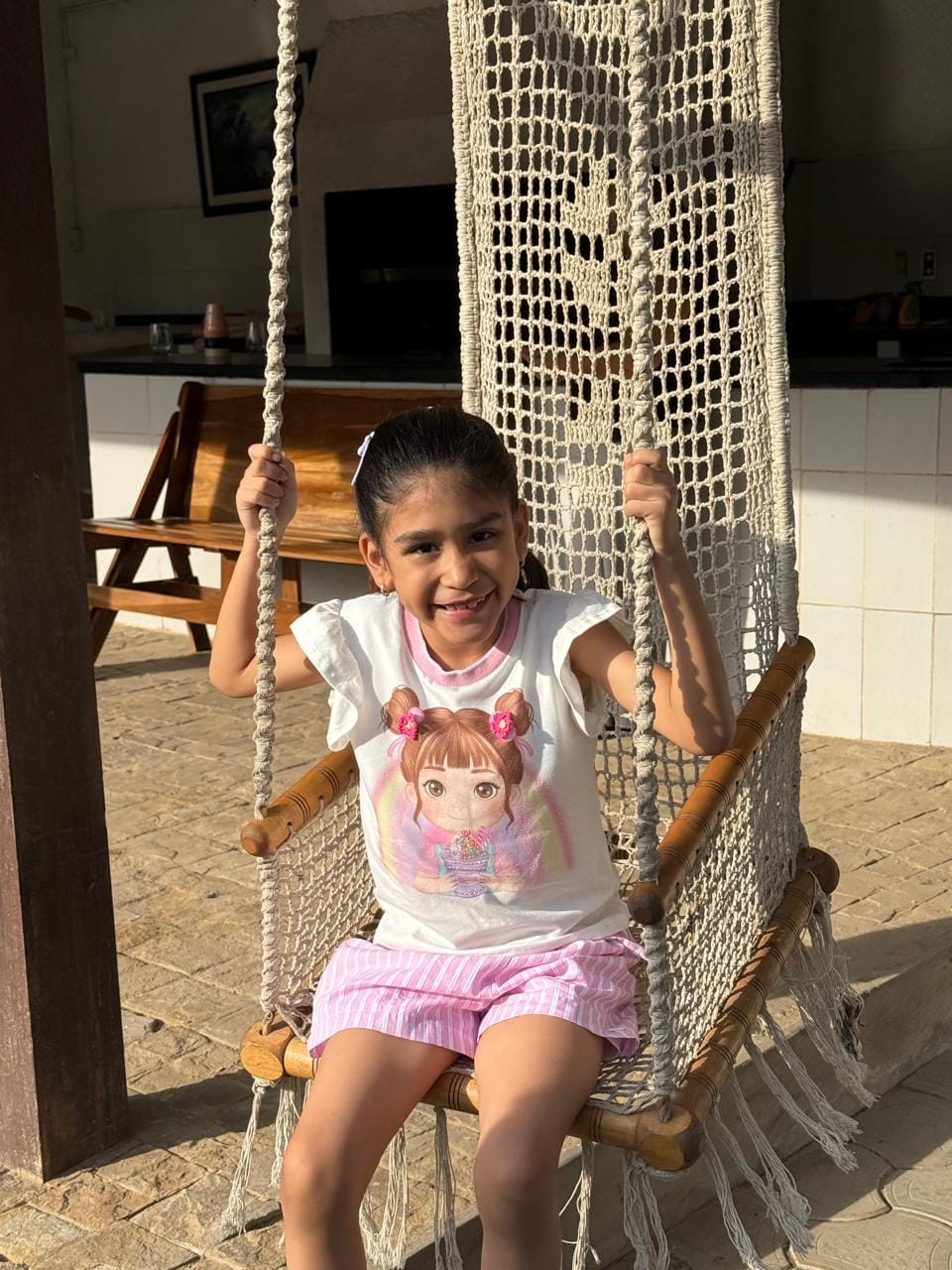 Customer photo review of Conjunto de Blusa em Meia Malha e Shorts em Tricoline 100% Algodão 88220 Kukiê Infantil Menina