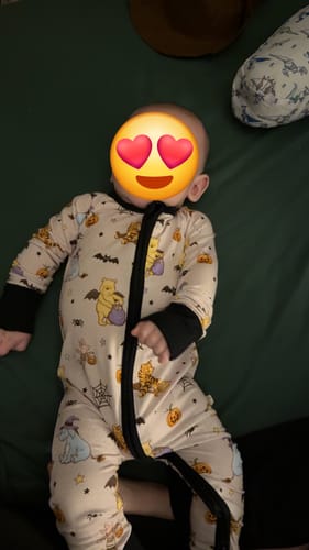 Customer photo review of Boo To You Zip Romper