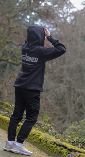 Customer photo review of HardTuned Kanji Womens Hoodie - Black