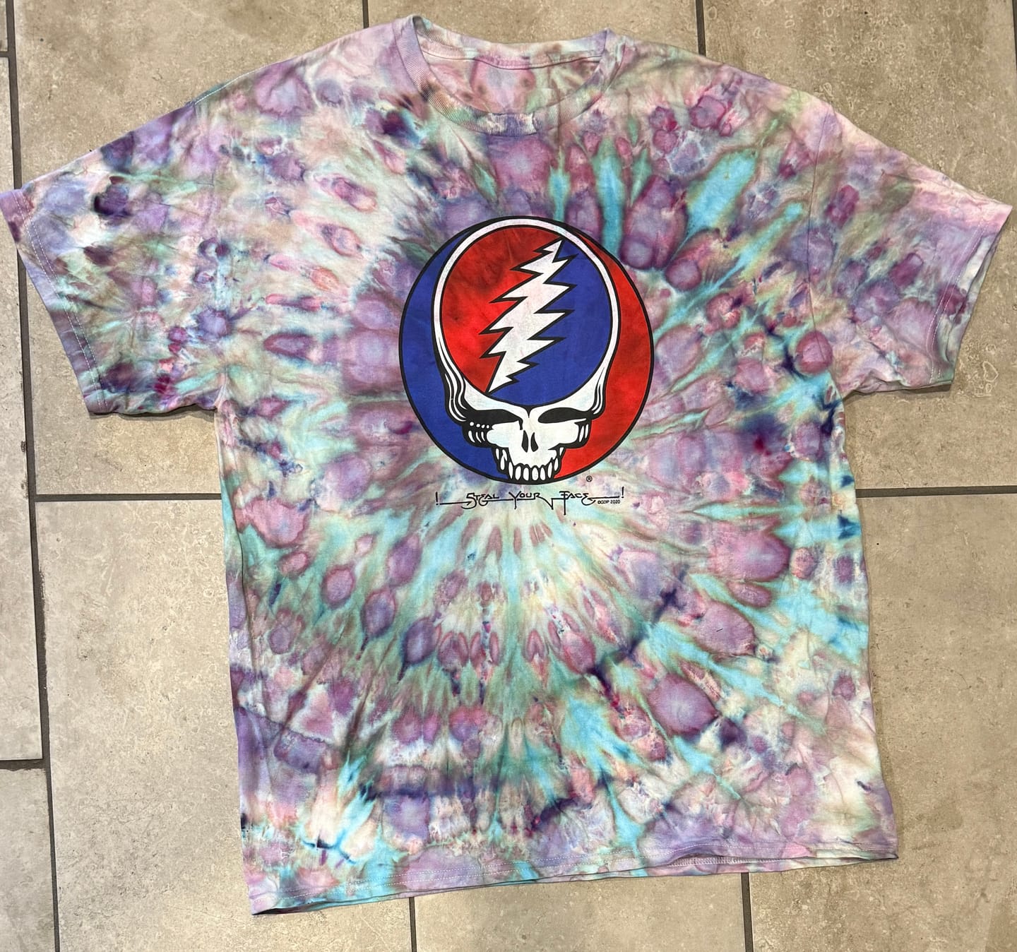 Customer photo review of Grateful Dead Steal Your Face T Shirt