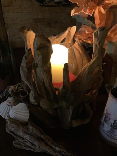 Customer photo review of Wurzel Kerzenständer VONDRO mit Glas