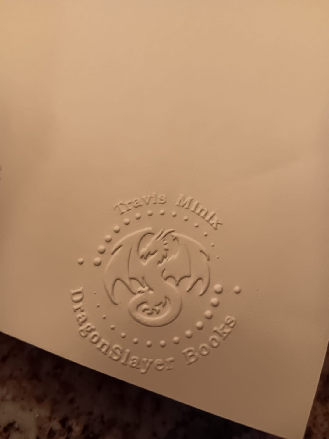 Customer photo review of Custom Book Embosser