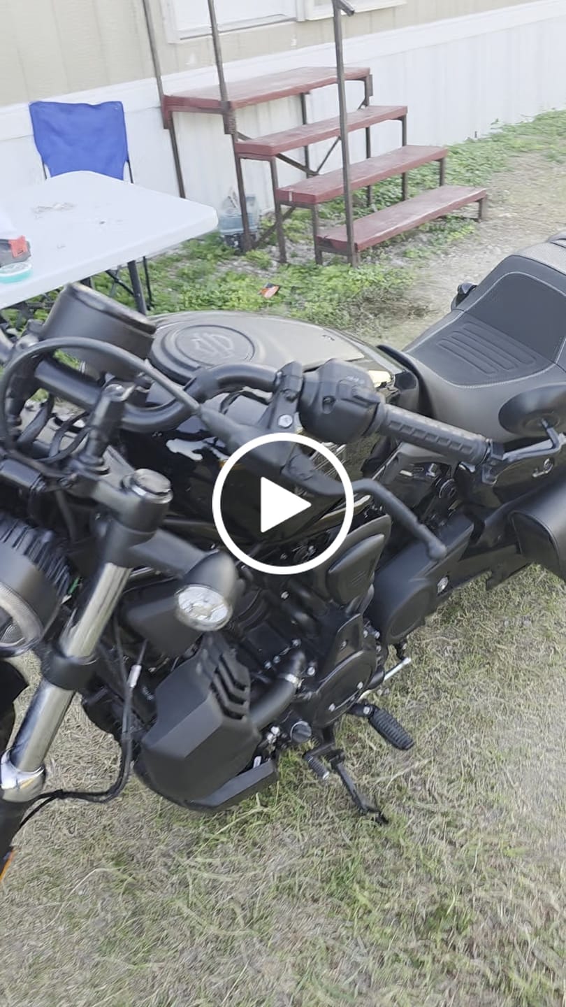Customer video review of Iron Born Blade 25" Sissy Bar with Foldable Luggage Rack for Harley Sportster Nightster RH975/S Matte Black