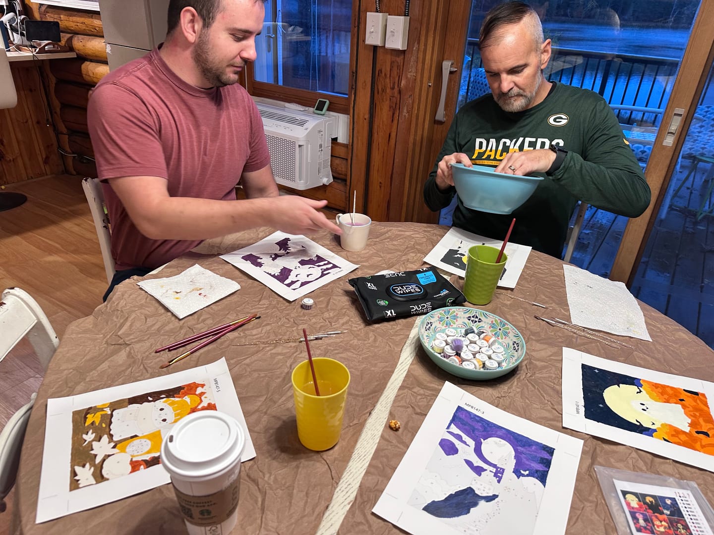 Customer photo review of 6 Mini Paintings - Spooky Autumn Set
