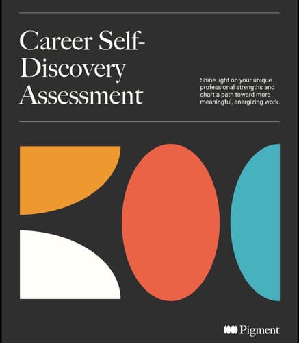 Customer photo review of Career Self-Discovery Assessment: Find Work You Love